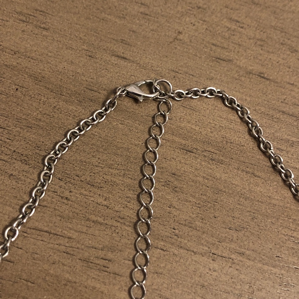 Jewelry - Elegant Silver Tone Sweater Charm Necklace - Picture 4 of 8